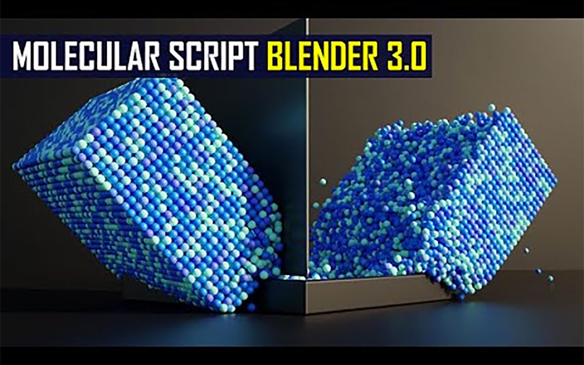 Blender 3.0分子切割动画教程哔哩哔哩bilibili