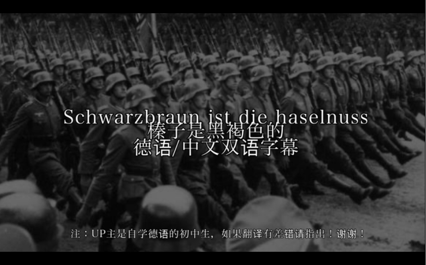 【中德双字/德国民歌】Schwarzbraun ist die Haselnuss榛子是黑褐色的哔哩哔哩bilibili