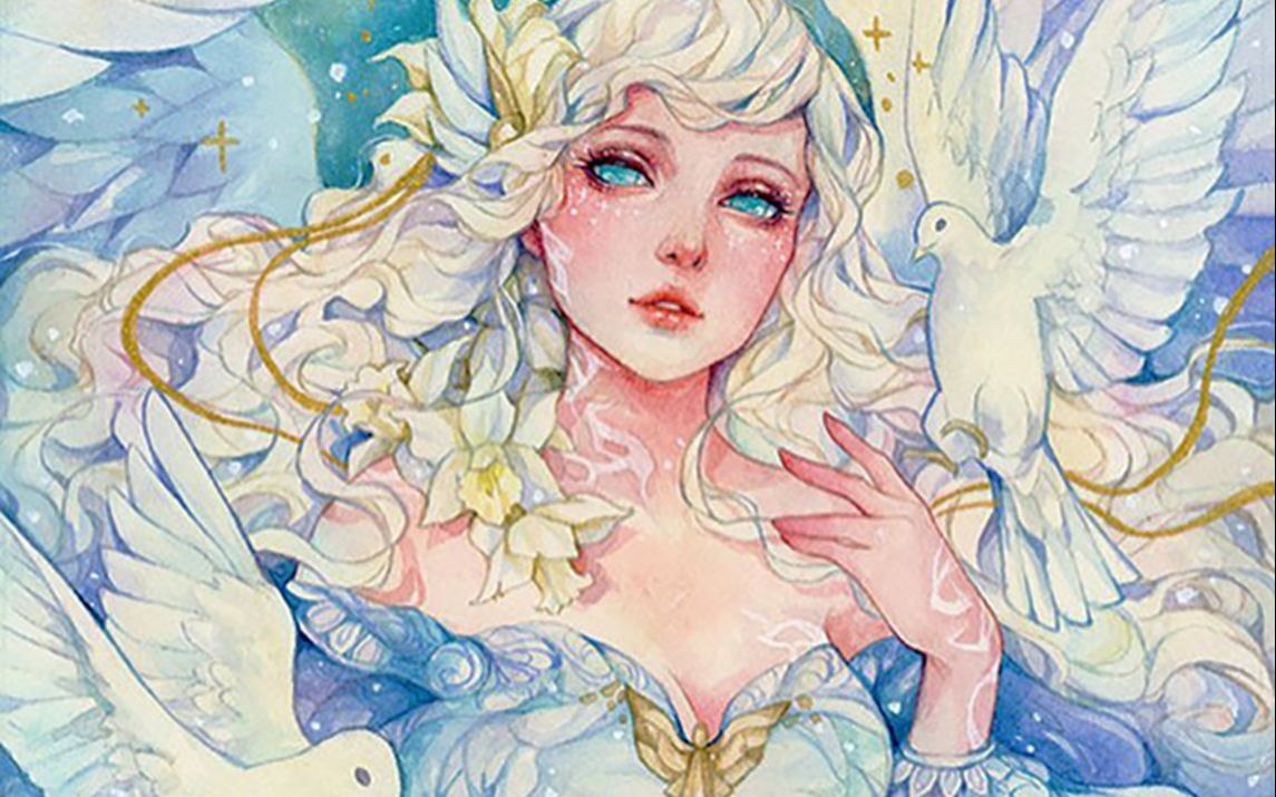 margaret morales67 | 人物水彩~神圣天使系列