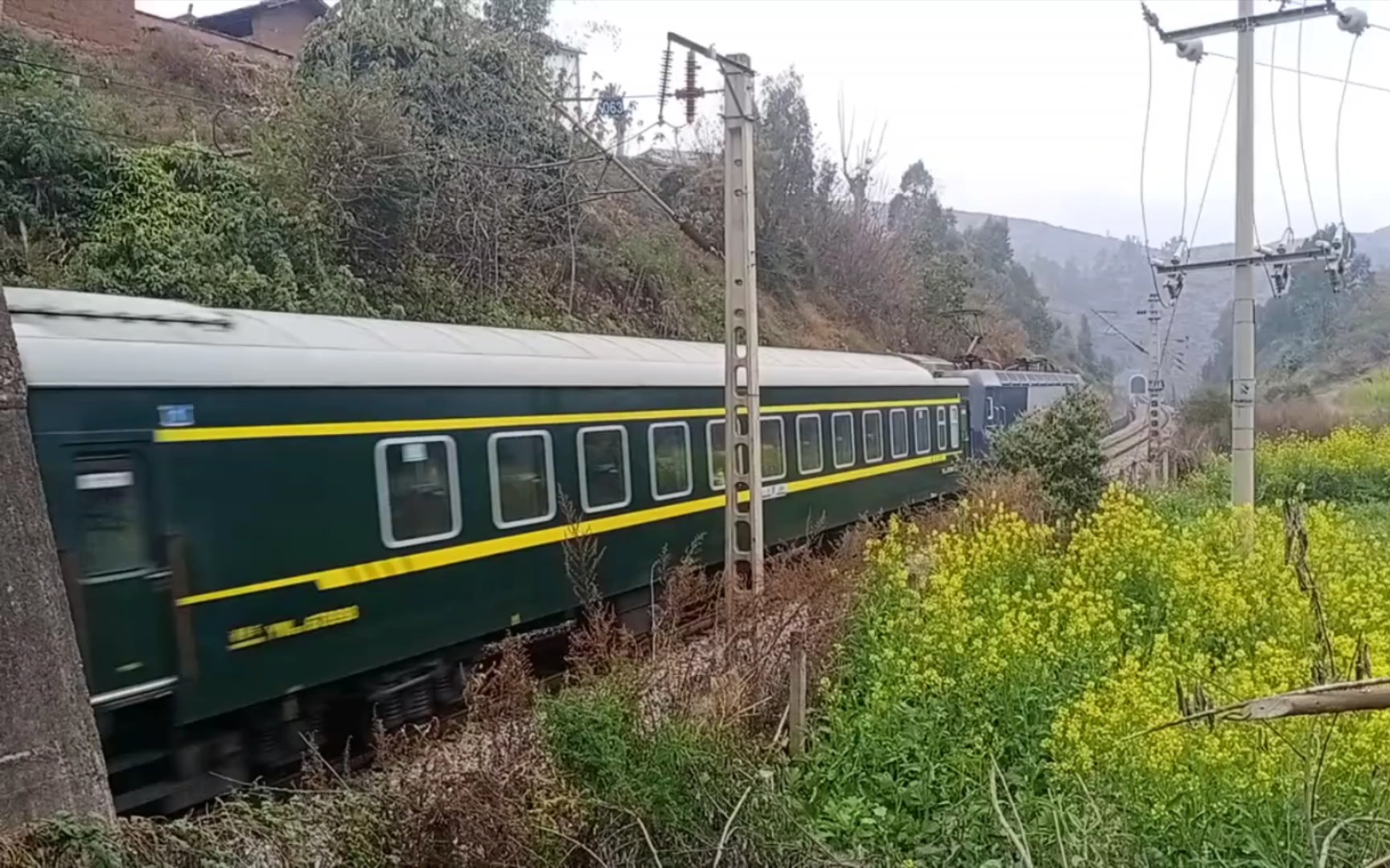 【老成昆铁路】庆祝本人畅行成昆4周年纪念视频昆局昆段hxd3c0507牵引