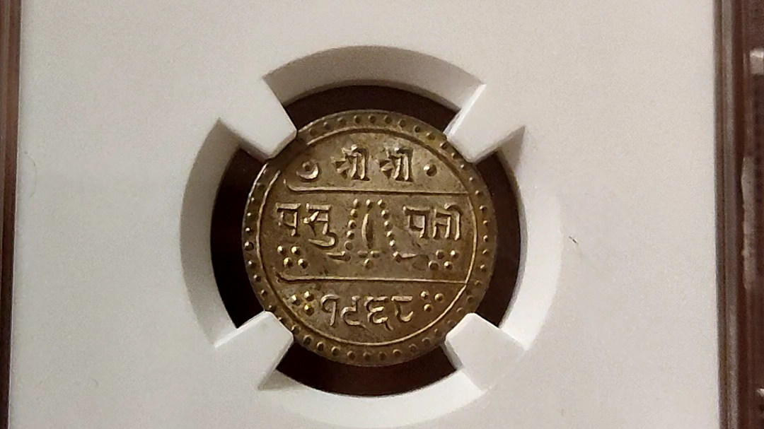 尼泊尔莫哈银币图片