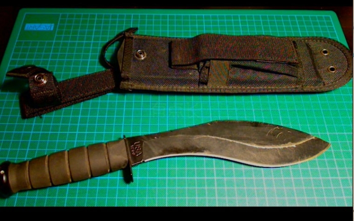 细评卡巴1280廓尔克弯刀1