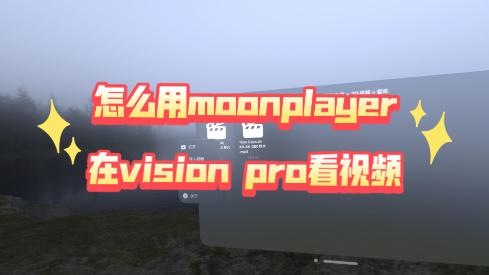 怎么用moonplayer在vision pro看视频哔哩哔哩bilibili