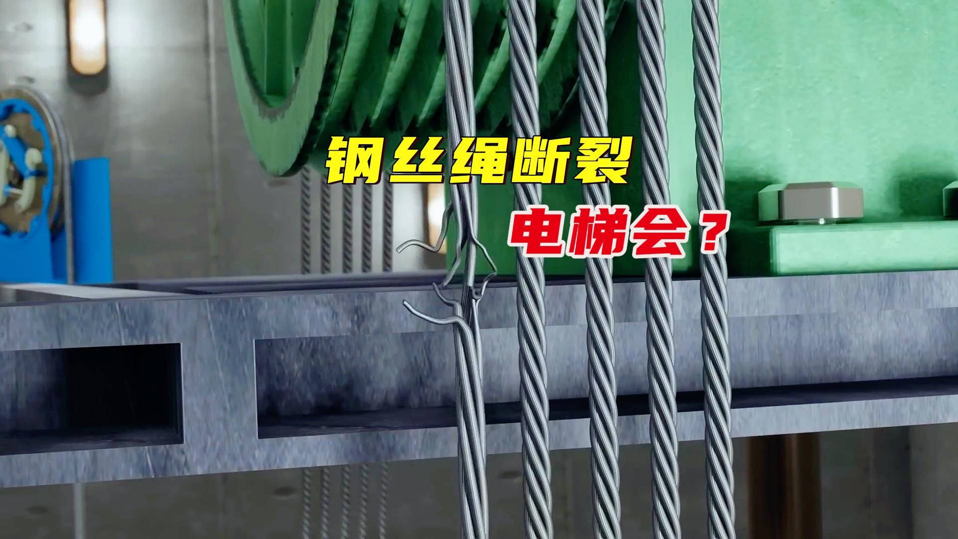 如果电梯的钢丝绳突然断裂，会发生什么？