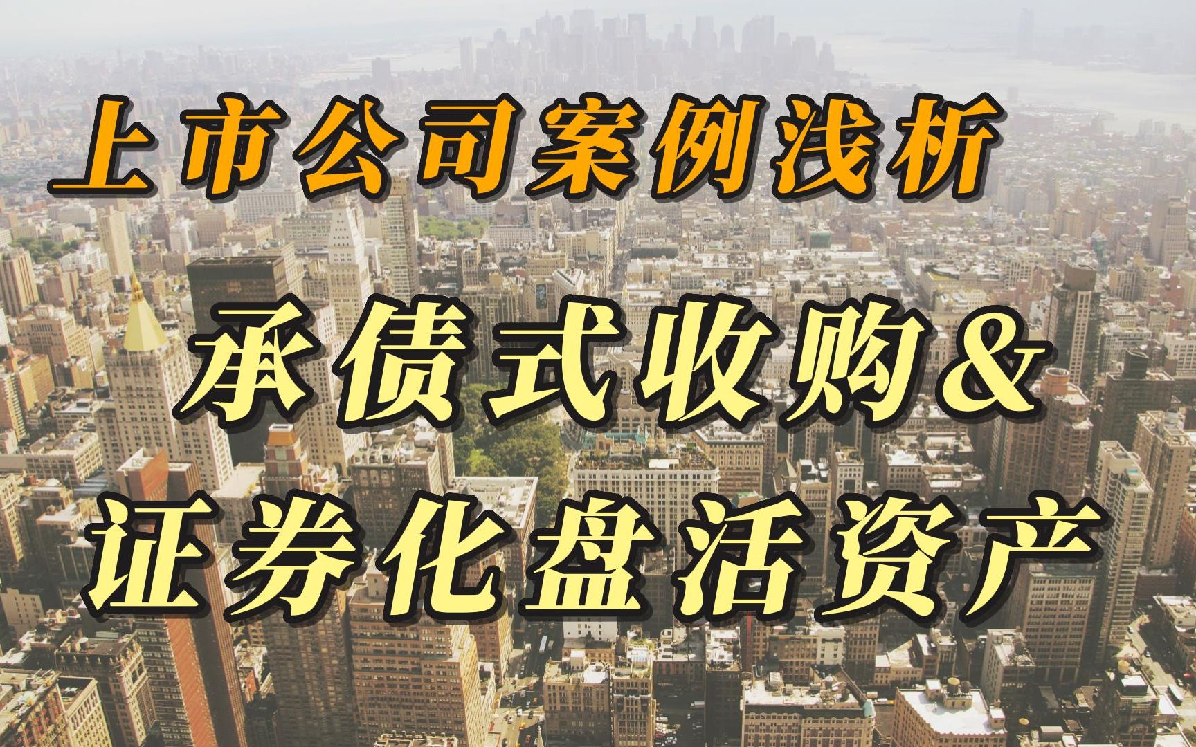 审计实务:承债式收购与证券化盘活资产哔哩哔哩bilibili