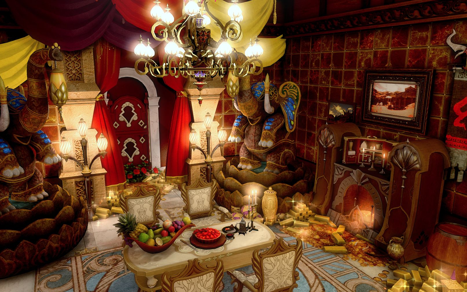 【ff14装修】个人房间丨藏宝室