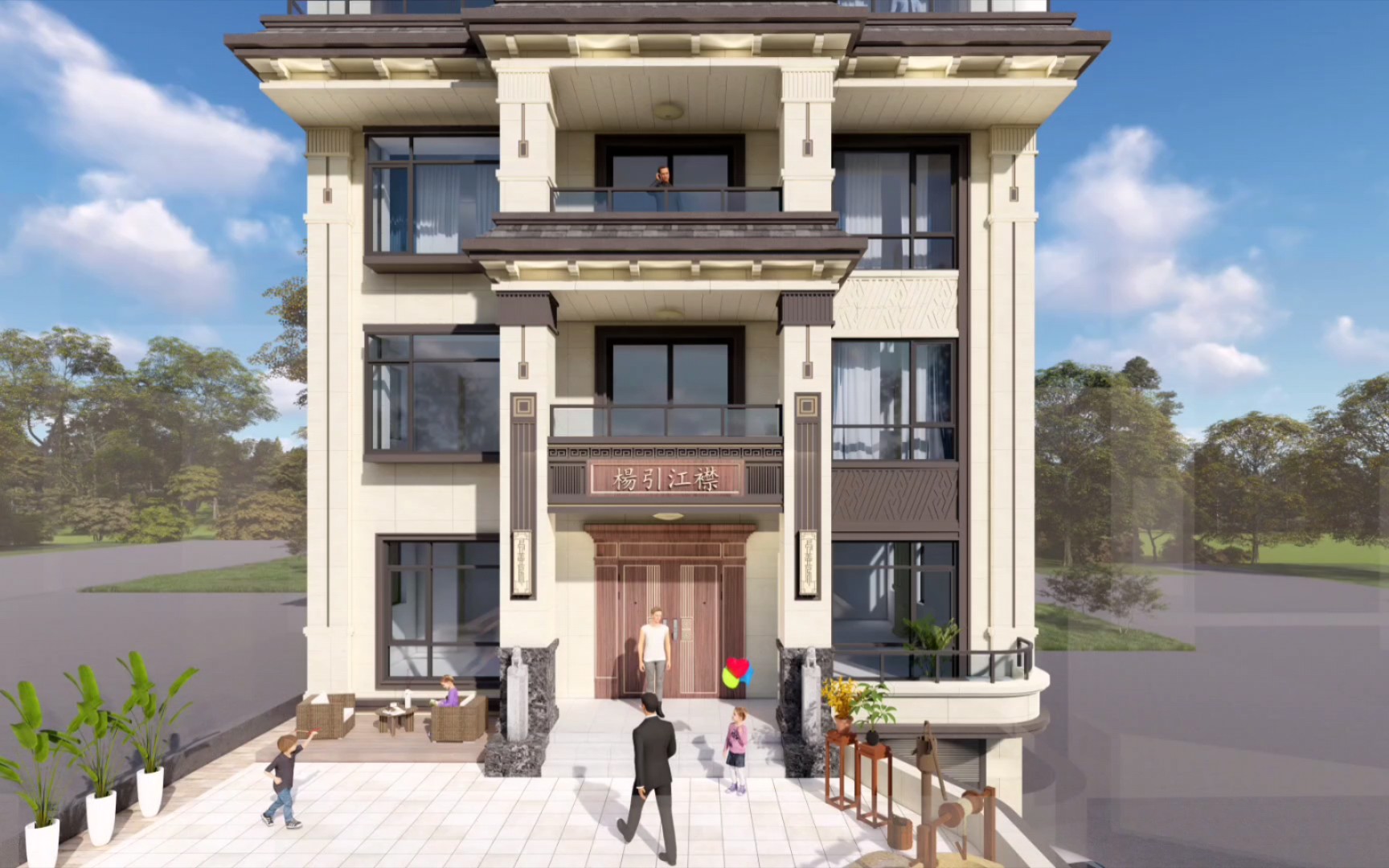 六层新中式别墅