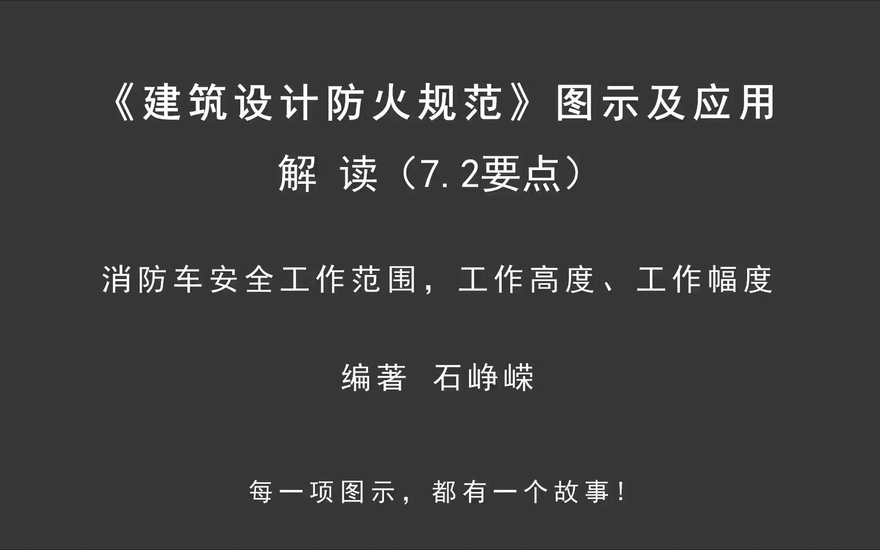 解读7.2(要点3~5):消防车安全工作范围,工作高度、工作幅度!《建筑设计防火规范图示及应用》哔哩哔哩bilibili