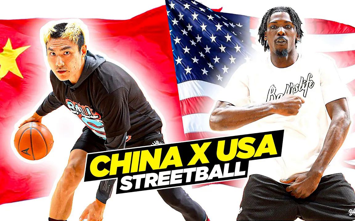 感受恶鼠的力量”恶鼠张梓祎联手Body Bag（ballislife）进行半场2v2 对战北美球手DOOTA&CHRISTIAN，