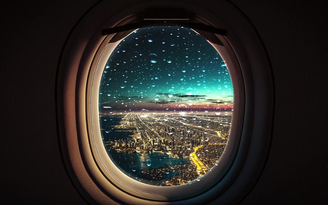 动态壁纸-飞机外景氛围