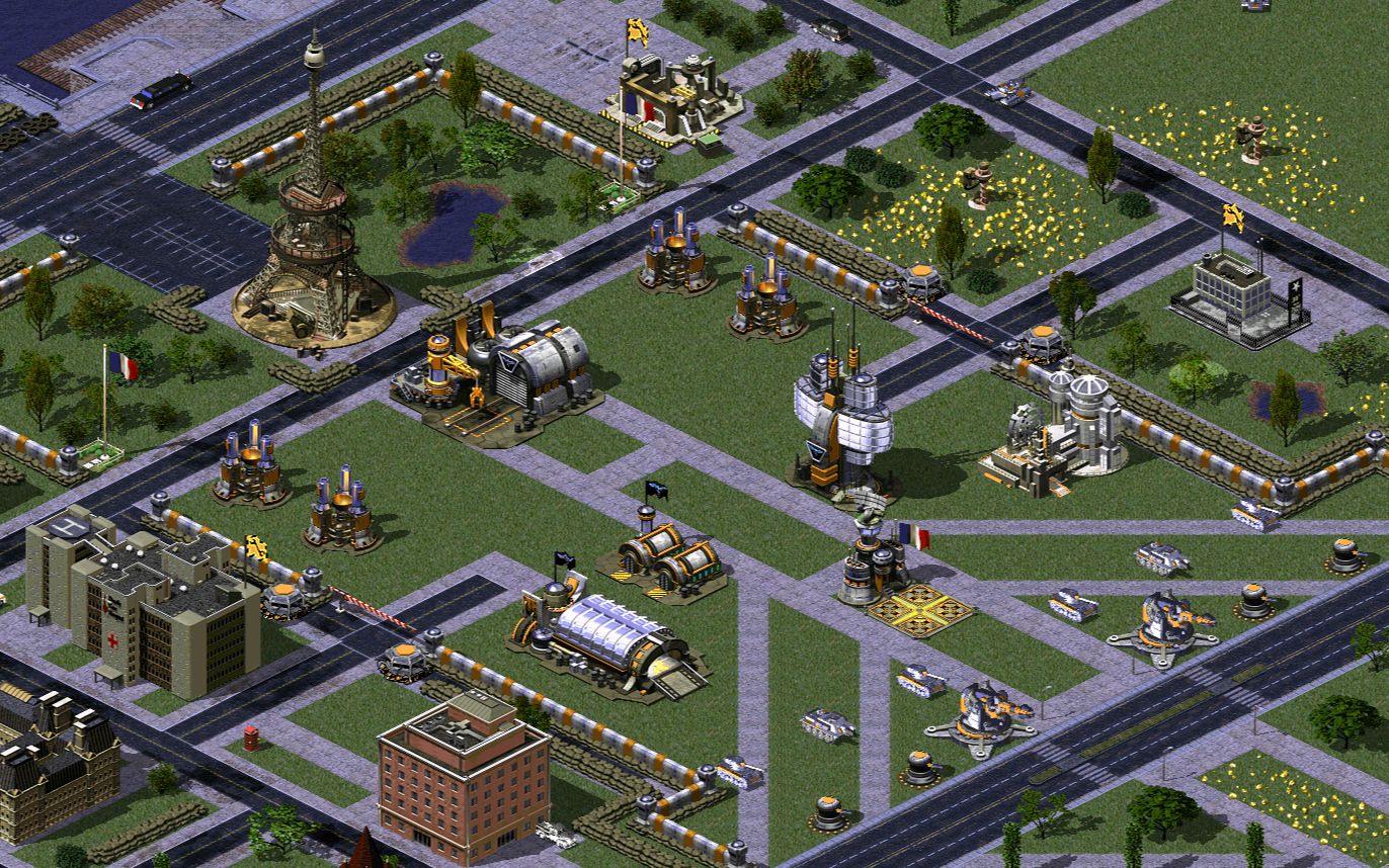 红色警戒世界战火坚实可靠的法兰西防线法兰西共和国1v1困难上将教学