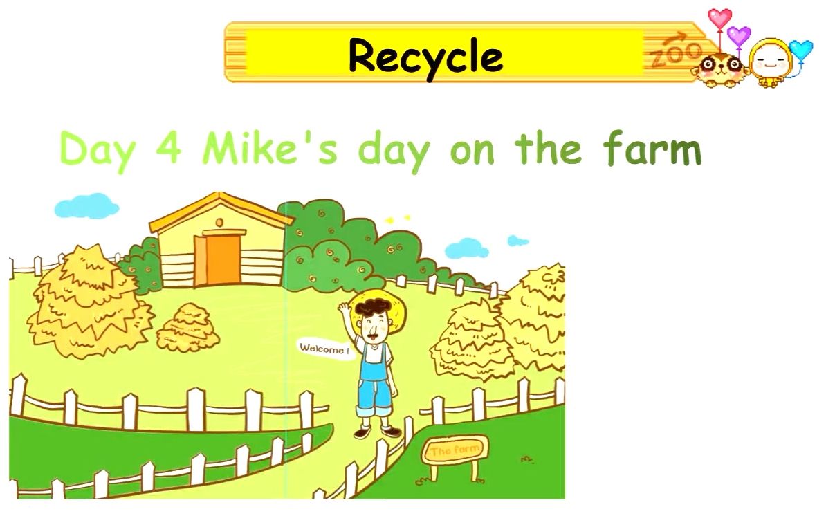 [图]小六英语05-22第二节《Recycle——Mike's happy days》 Day4