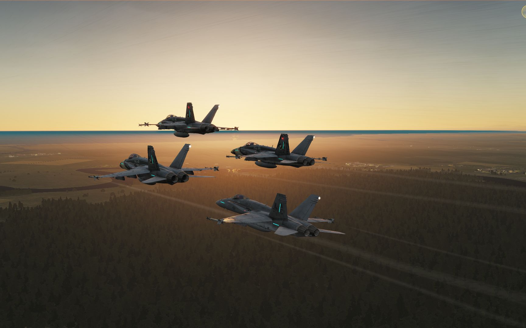 [dcs world]f18低空突袭地空导弹,炸掉后勤!