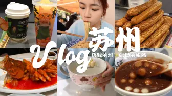 Download Video: Vlog#24.✨苏州(下)：本地人带领的一日游行程，不止有极致的雅，更有自由无畏的生命力 | 西树泡芙、苏式面、鑫震源 | 西园寺、苏州中心广场、金鸡湖