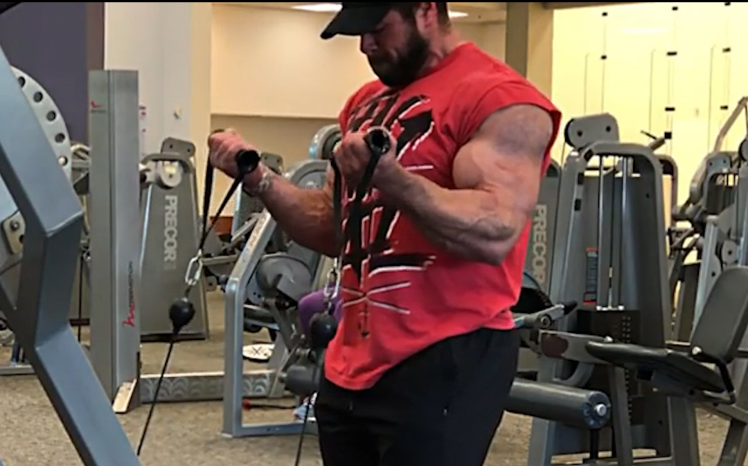 noah二头肌训练站姿绳索弯举