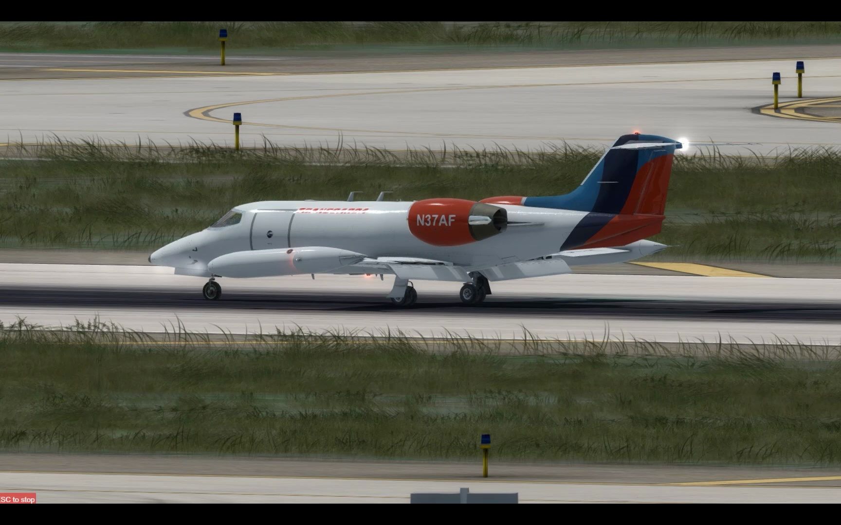 【prepar3d落地】里尔喷气lear-35轻型散货货机重着陆明尼阿波利斯