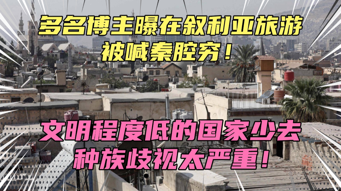 多名博主在叙利亚旅游遭种族歧视,哪些国家歧视中国人最严重?有时候你把人家当家人,人家未必待见你..哔哩哔哩bilibili