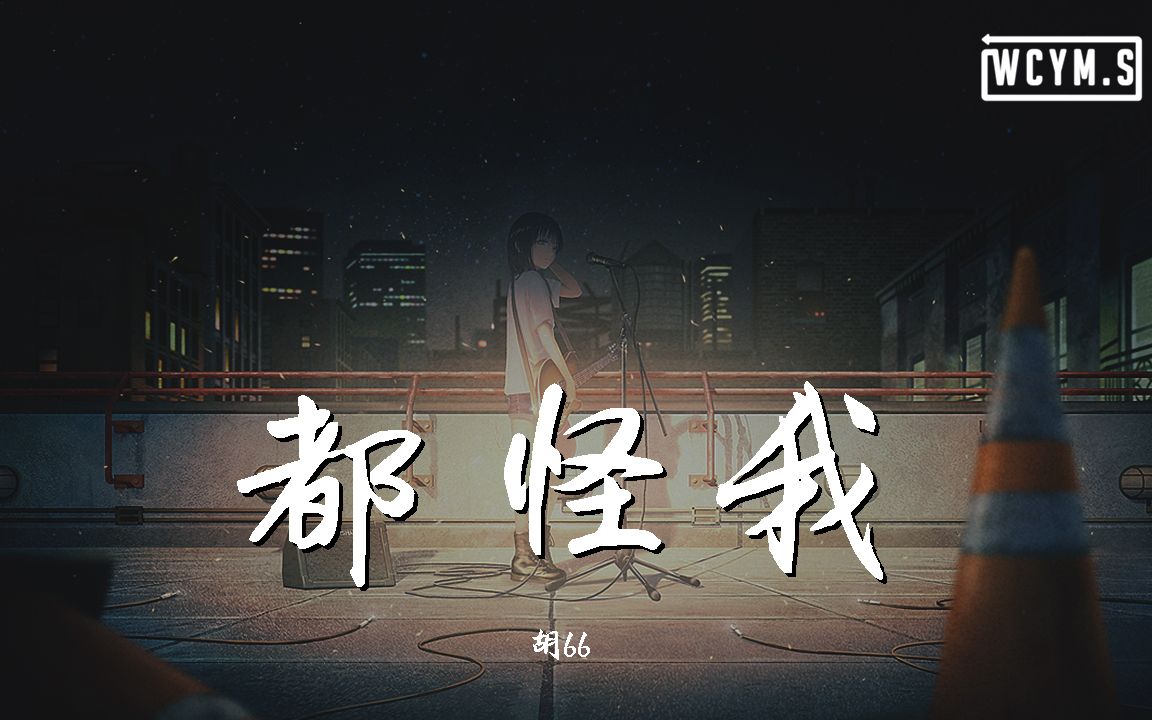 胡66  都怪我【动态歌词/Lyrics Video】哔哩哔哩bilibili