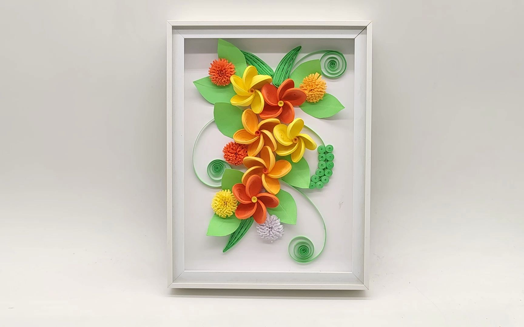 【衍纸艺术】平面衍纸作品-一分钟衍纸教程,来跟着大叔一起手工制作