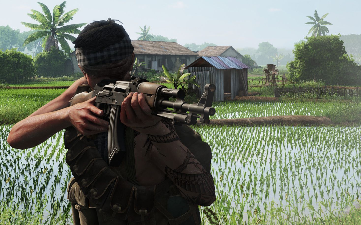 『风起云涌2越南』越共固守古芝教学(略带进攻),充满架枪点位的地图