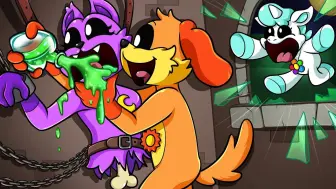 Video herunterladen: Dogday's LOVE Potion _ DogDay Vs CatNap, CraftyCorn _ Poppy Playtime Animation