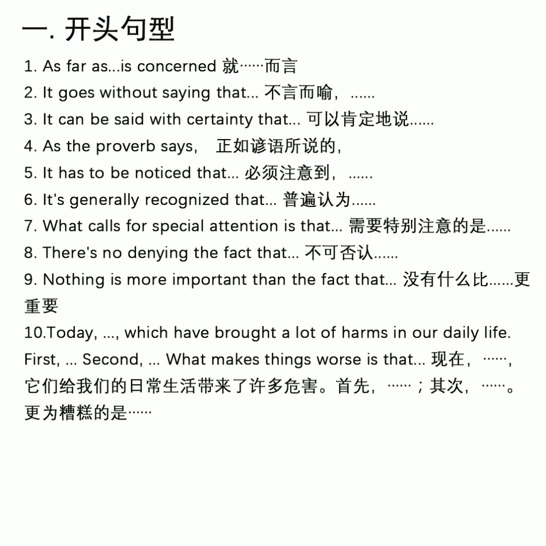 专升本英语作文开头结尾怎么写?这份作文模板请收好!哔哩哔哩bilibili