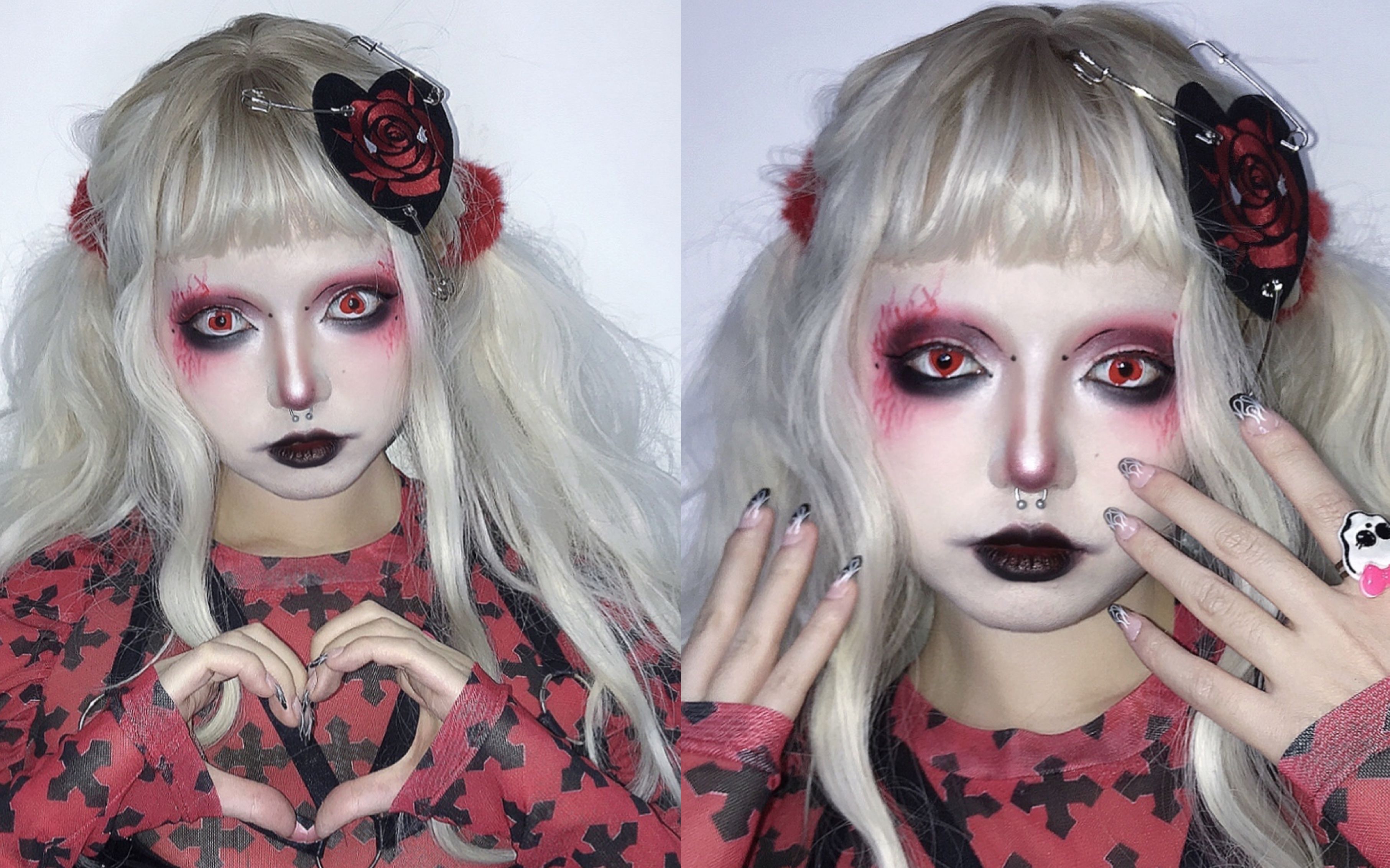 [脏霹雳tsunami]哥特丧尸娃妆|疫情不会阻止我继续爱这个世界|love to