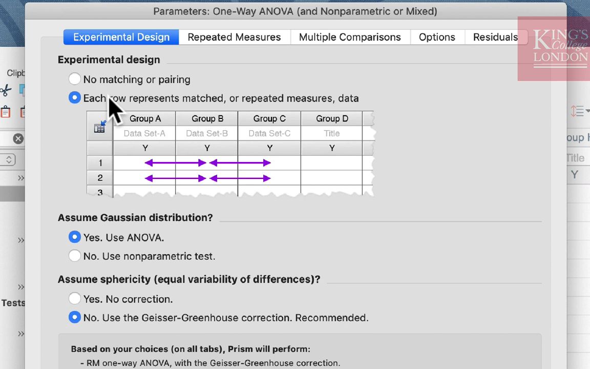 [图]Performing a one-way ANOVA in GraphPad Prism