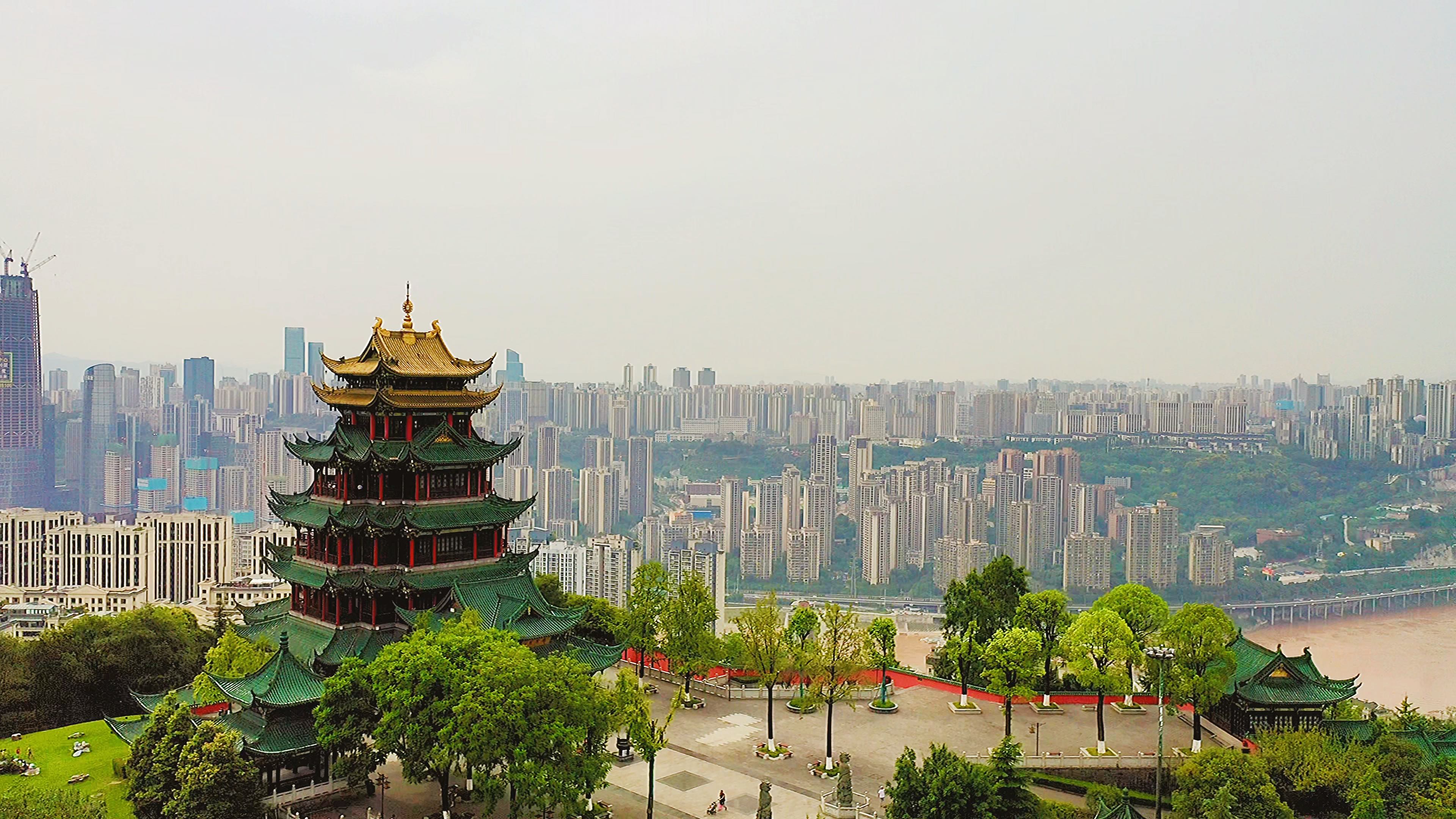 【航拍|重庆市江北区鸿恩寺公园】"看过许多风景,唯独你,最吸引我.