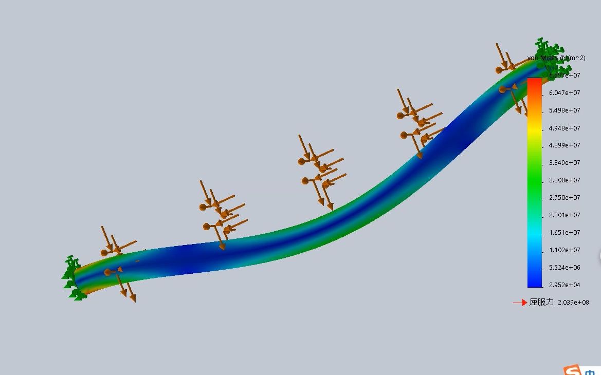 运用SolidWorks演示《材料力学》弯曲变形哔哩哔哩bilibili