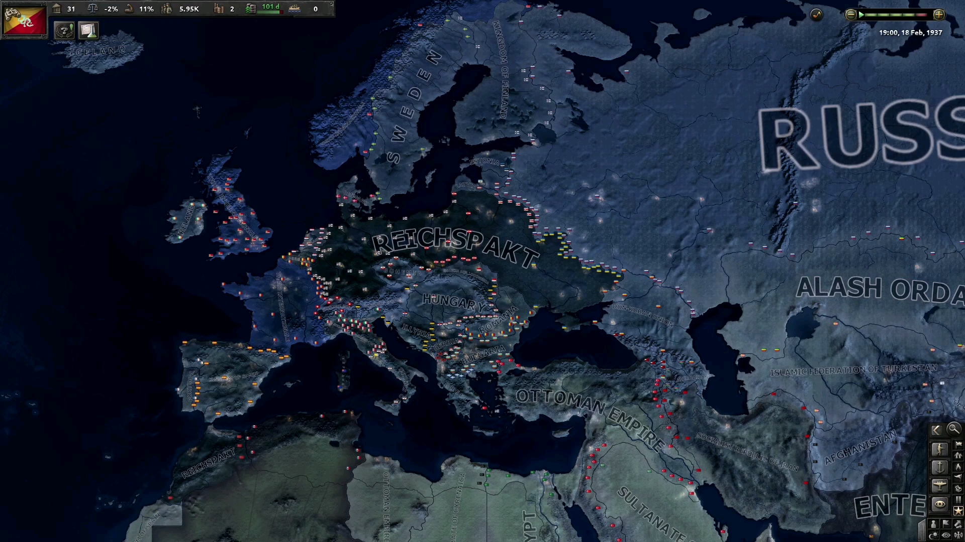 [图][钢铁雄心4看海][Kaiserreich] 永恒的黑夜