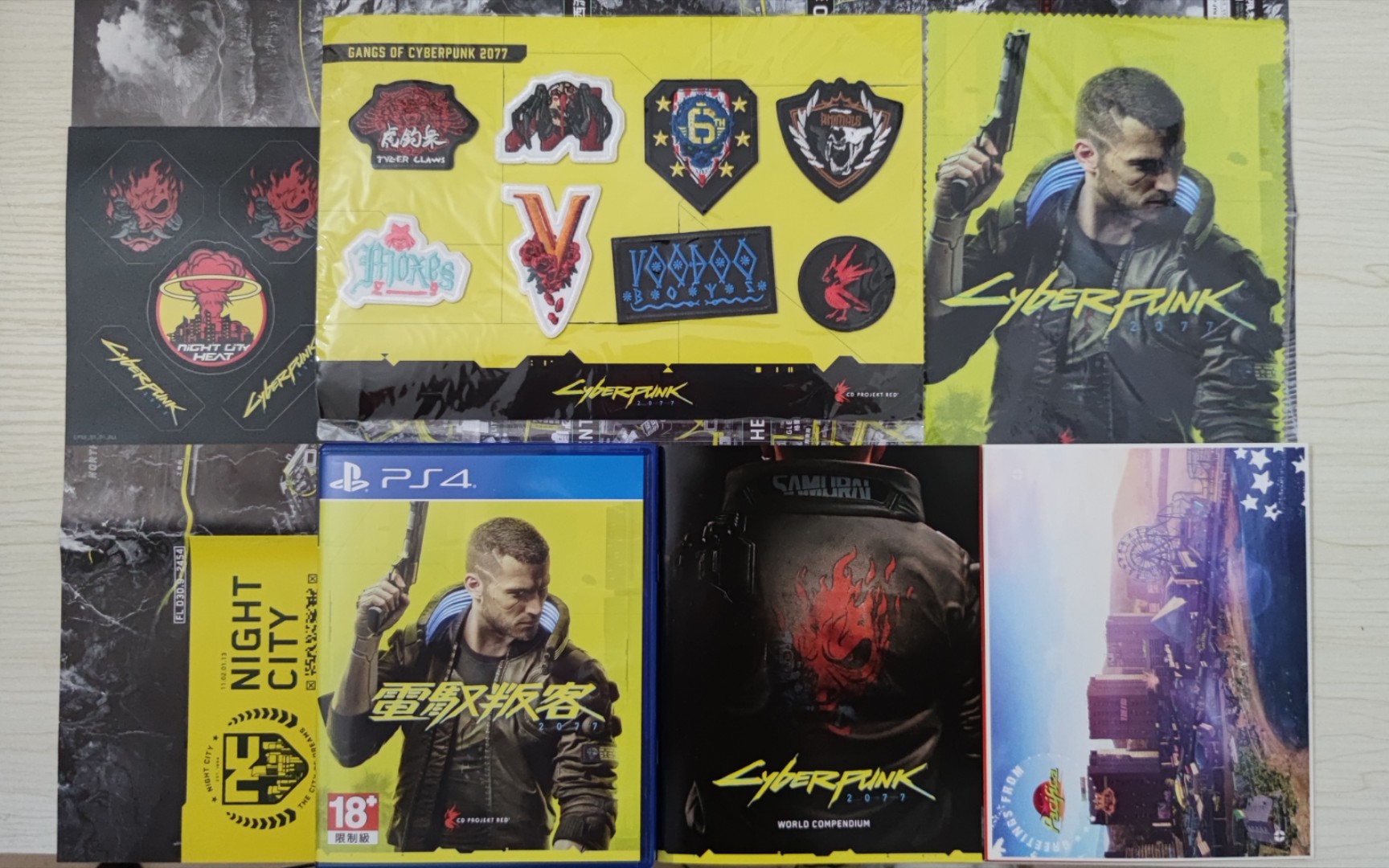 索尼ps商店下架后的赛博朋克2077特典版光盘/碟开箱