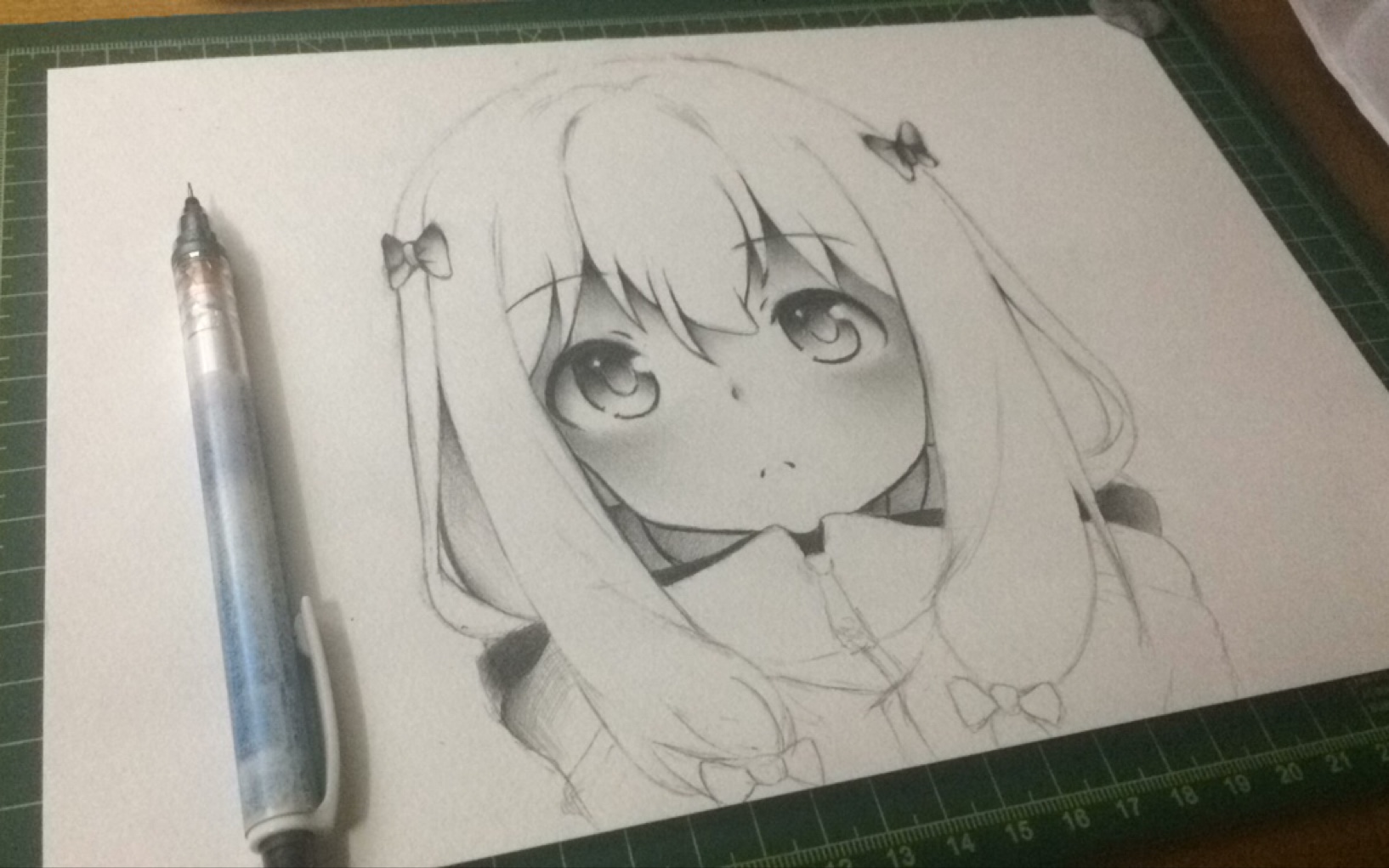 【aon】一只2b铅笔画可爱的纱雾!