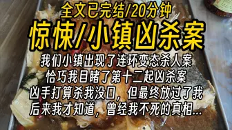 Video herunterladen: 恐怖悬疑小故事【全文已完结】我们小镇出现了连环变态杀人案，恰巧我目睹了第十二起凶杀案，凶手打算杀我没口，但最终放过了我，后来我才知道，曾经我不死的真相...