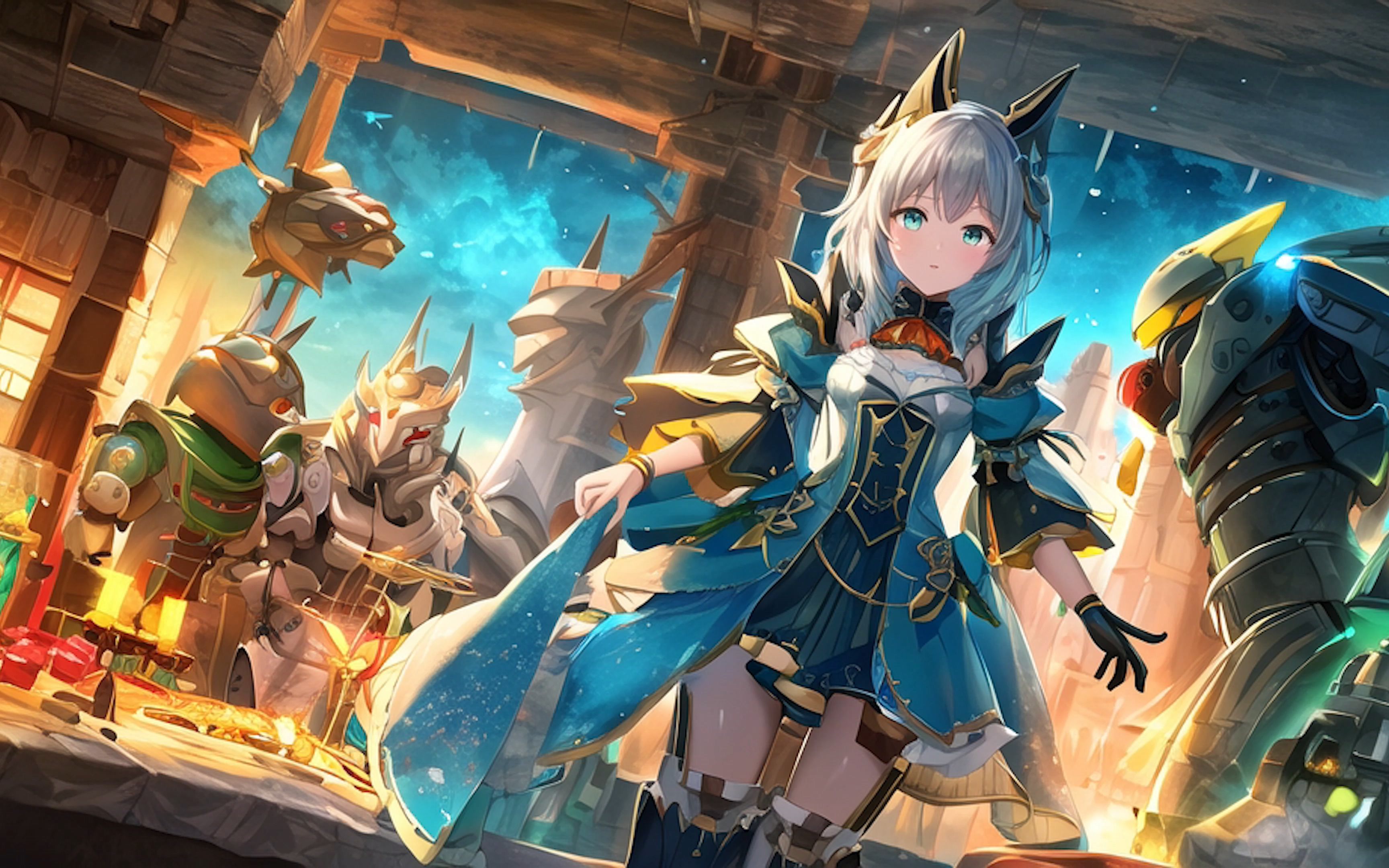 【4k】女孩和机器人 ai作品合集 13 其他图在专栏和动态