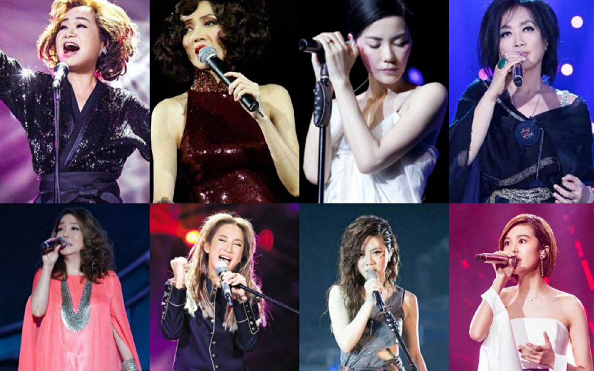 【唱商对比】华语乐坛4代顶级唱功女歌手,同唱王菲《我愿意》live现场