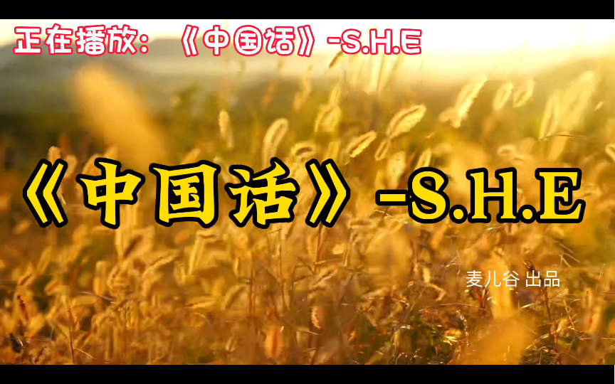 《中国话》S.H.E,超好听90后华语经典歌曲合集,音乐推荐哔哩哔哩bilibili