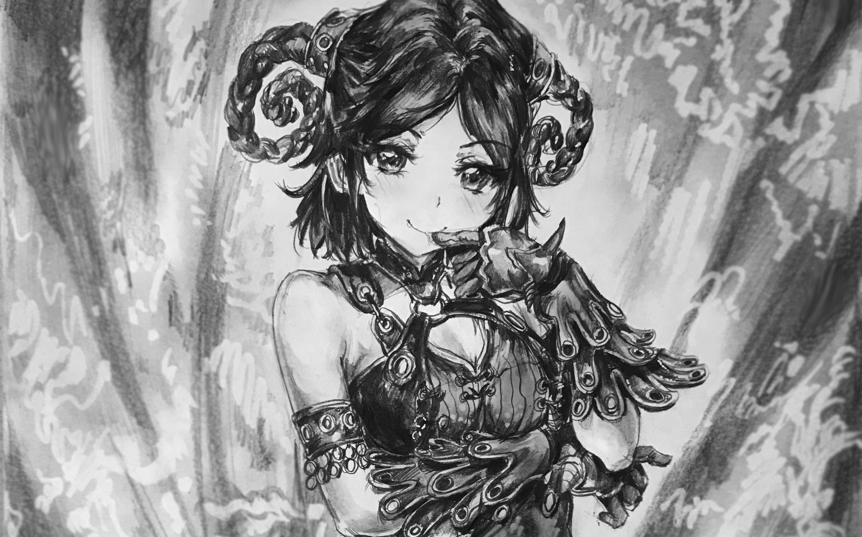 【铅笔手绘】中国风 旗袍御姐_哔哩哔哩_bilibili