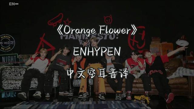 《orange flower》(you complate me) ENHYPEN韩语歌中文空耳音译哔哩哔哩bilibili