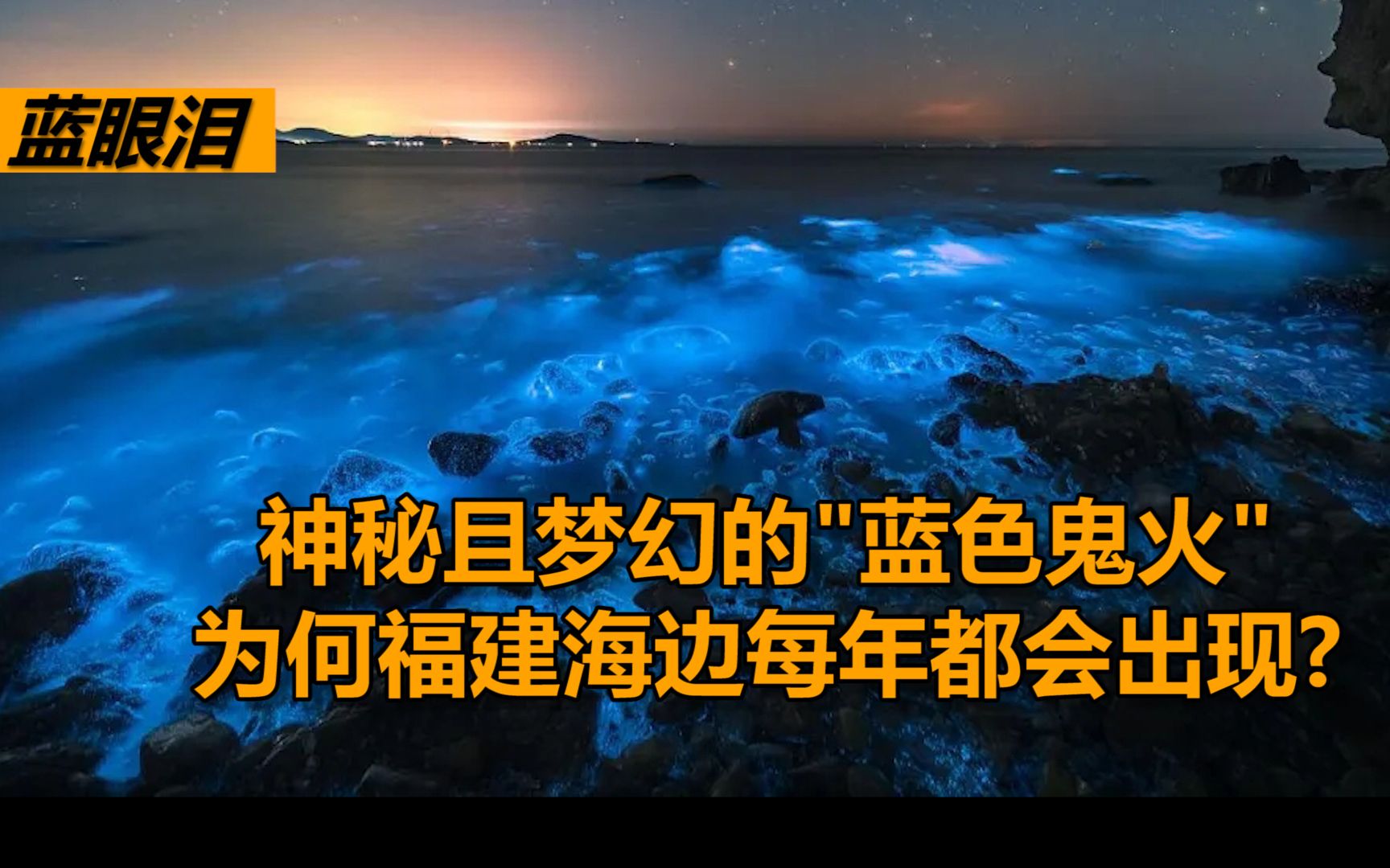 [图]福建海上出现神秘“蓝色鬼火”，如同幻境，却可能是海洋环境问题