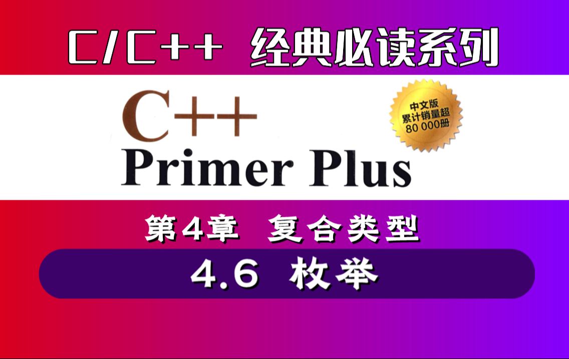 [图]【精讲 C++ Primer Plus】| 第4章 复合类型 | 4.6 枚举