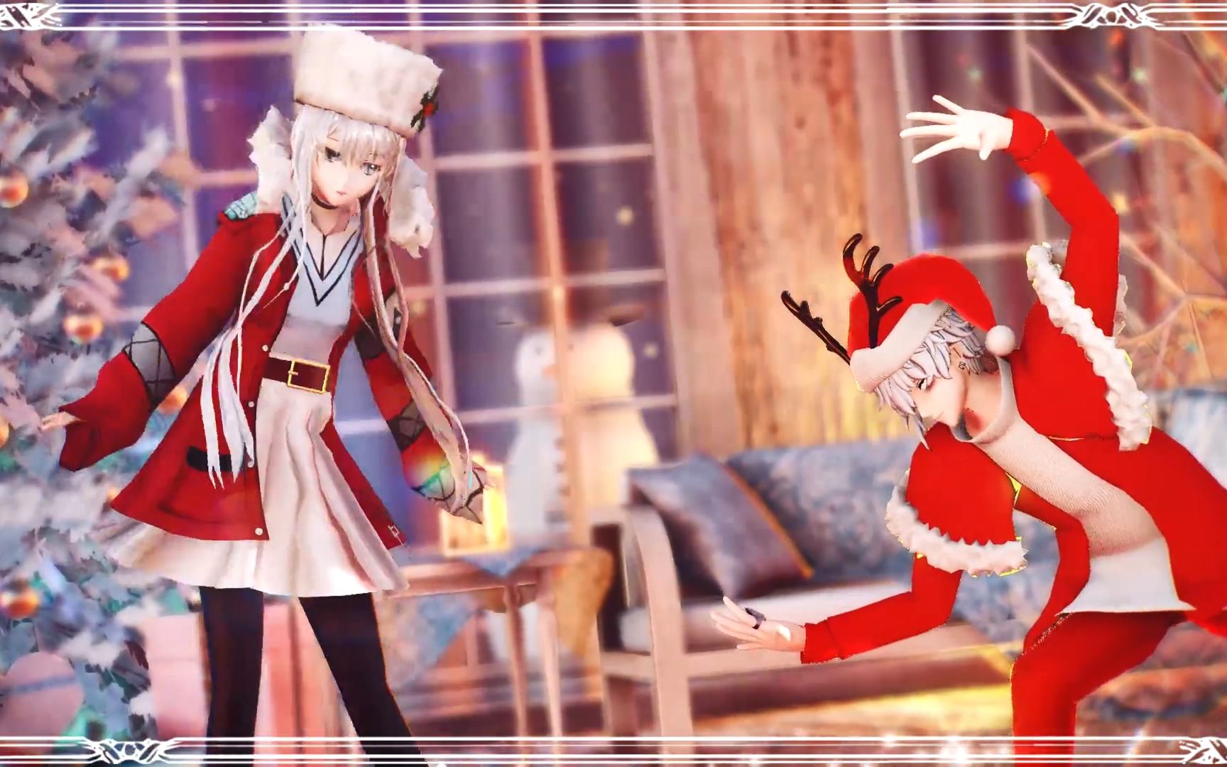 【fgo/mmd】偷偷圍觀皇女和卡多克的聖誕派對!kumamiko dancing!