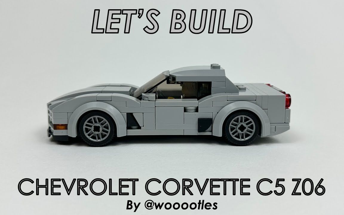 乐高雪佛兰科尔维特c5 z06moc快速拼搭