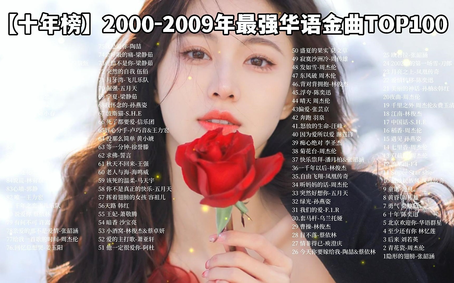 【十年间最火的100首歌】20002009年最强华语金曲TOP100 ,首首都是无敌神曲!!!建议收藏!!!哔哩哔哩bilibili