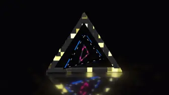 【AE教程】科技元素炫酷三角形制作，E3D强大之处 赶紧收藏学习