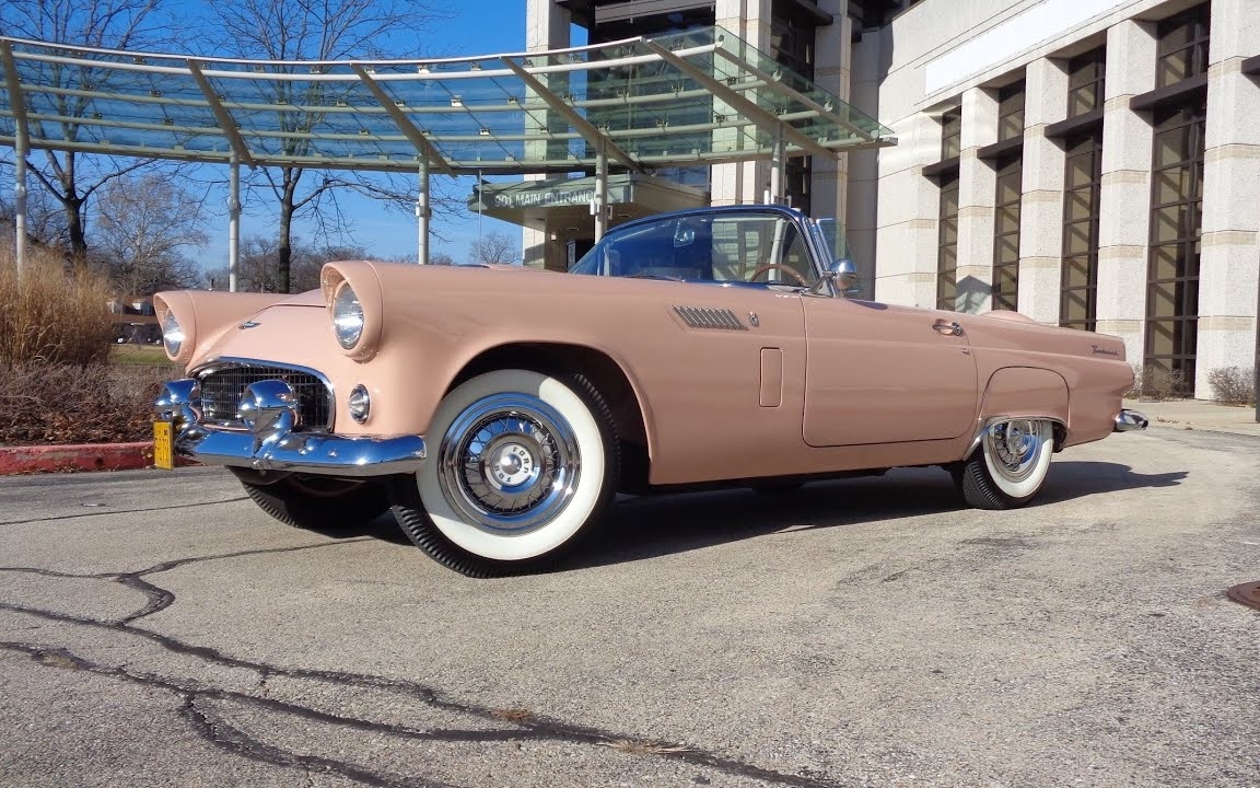 1956年福特thunderbird t bird敞篷车