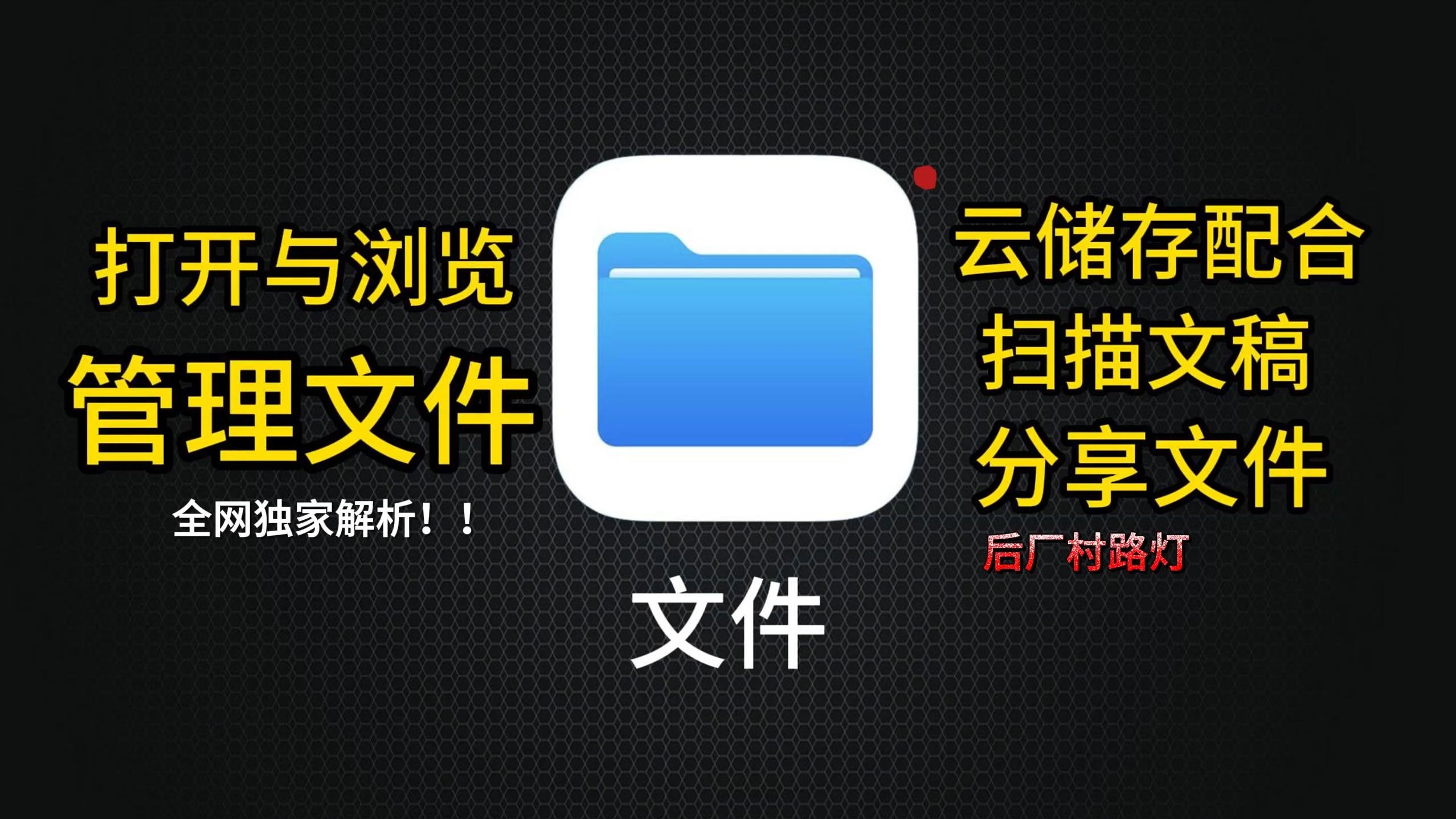 苹果手机文件管理实用教程:文件应用功能详解与操作