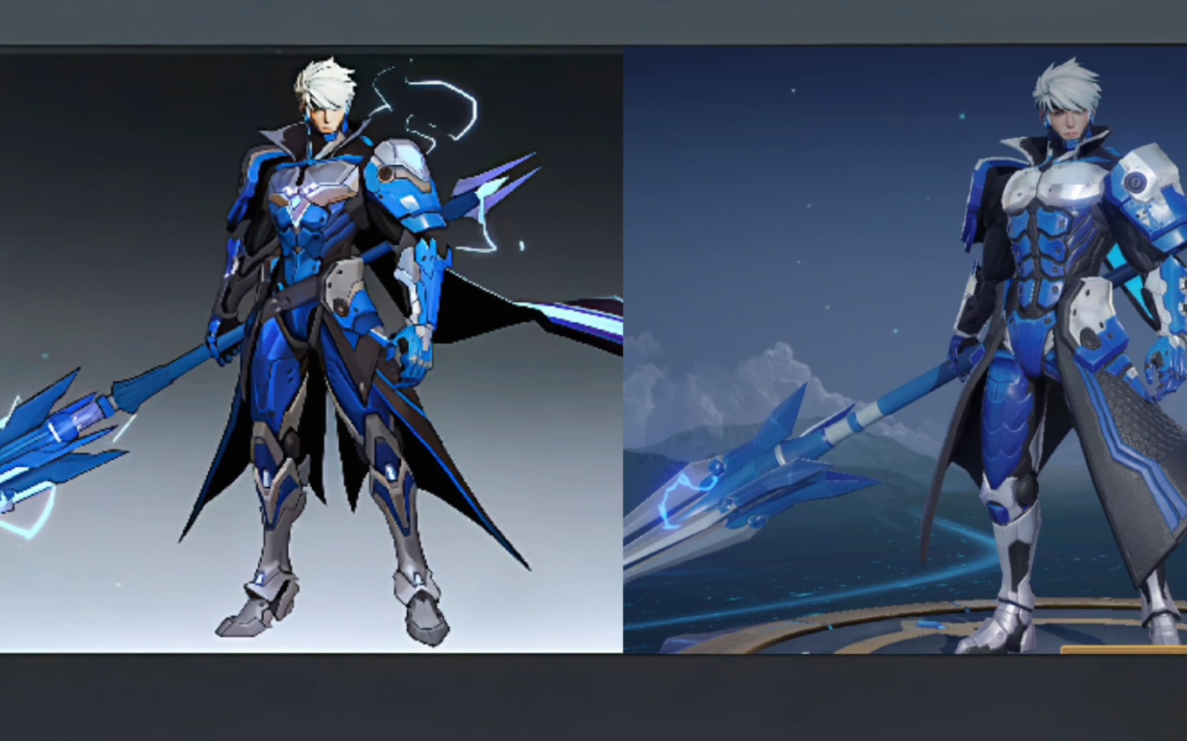 赵云-未来纪元 史诗品质效果图,总体来说差别不是很大,比例确实比之前