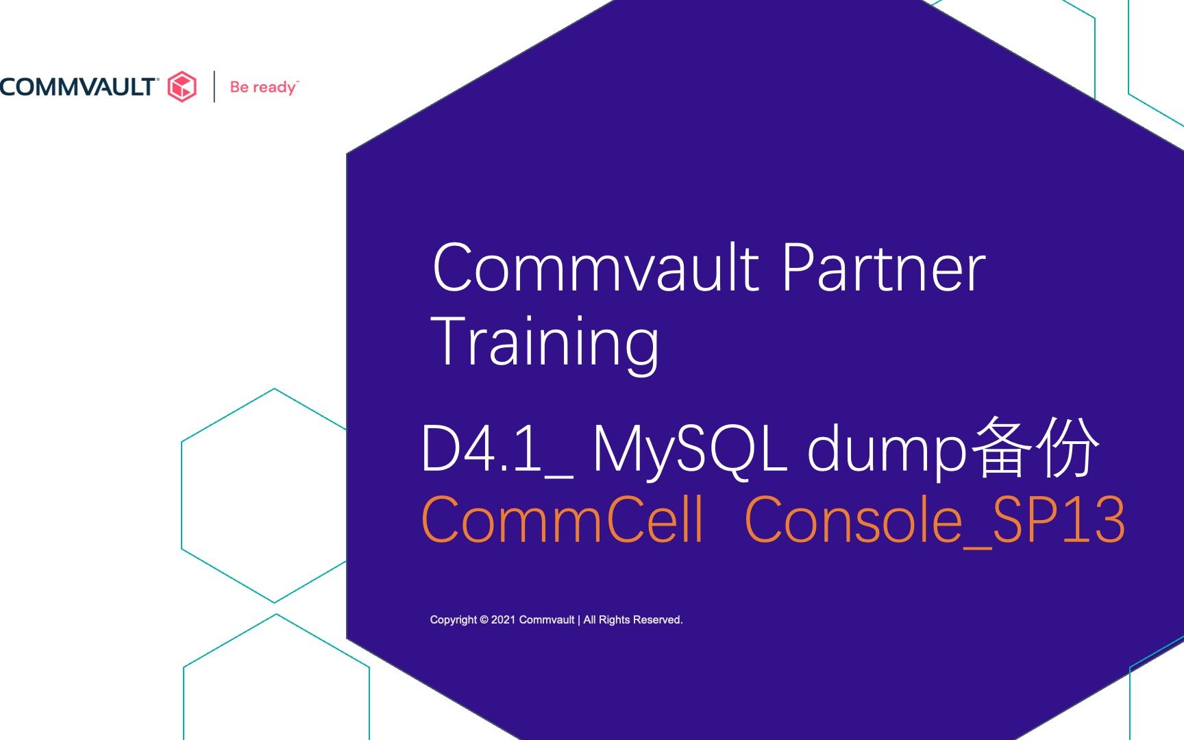 D4.1MySQL dump备份CommCell ConsoleSP13哔哩哔哩bilibili