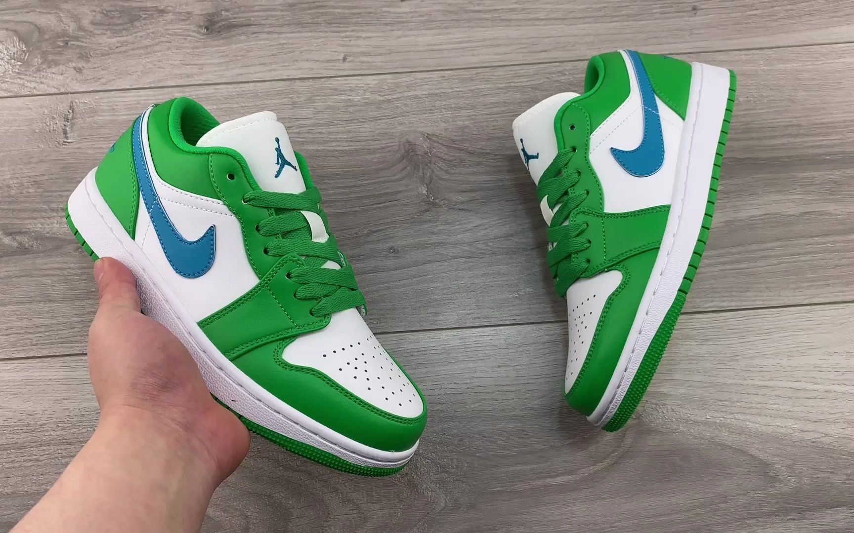 2023新品春季莆田鞋 耐克 air jordan 1 low "white green" aj1 乔1白
